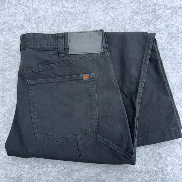 Eddie Bauer Men’s Canvas Utility Stretch Pants, Black, Size 36x29 - Picture 12 of 13